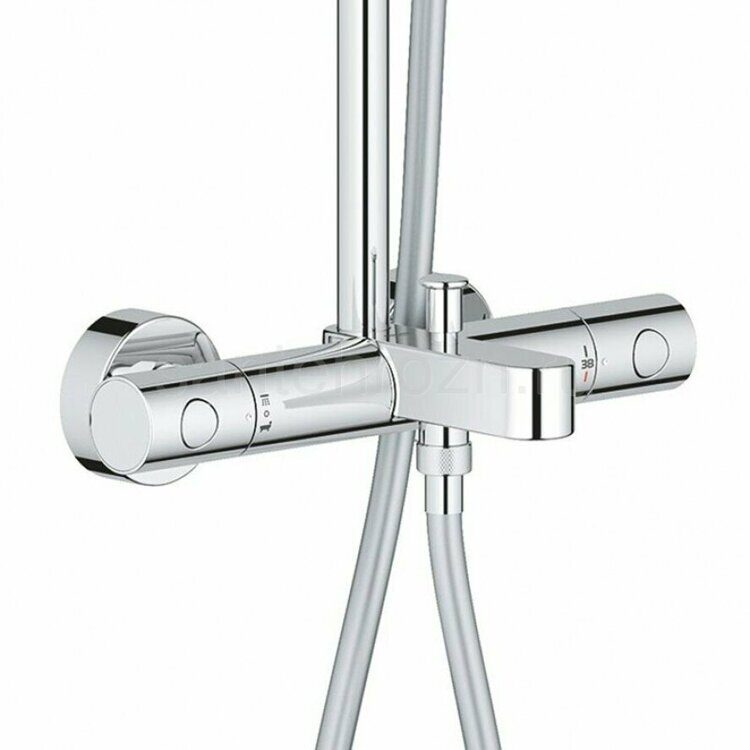Euphoria 260 Душевая система для ванны, термостат, пов. излив, хром GROHE 27475002